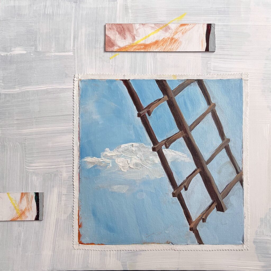 Łopot / Flutter, obraz ze skrzydłem wiatraka z młyna